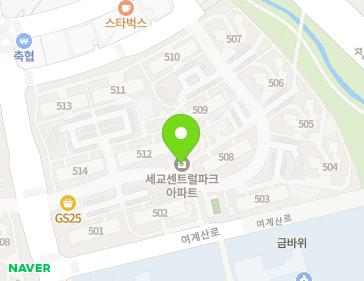 경기도 오산시 여계산로 60 (금암동, 세교센트럴파크) 지도