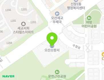 경기도 오산시 문헌공로 30 (내삼미동) 지도