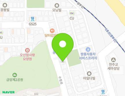 경기도 오산시 수청로 46 (내삼미동, 한성빌) 지도