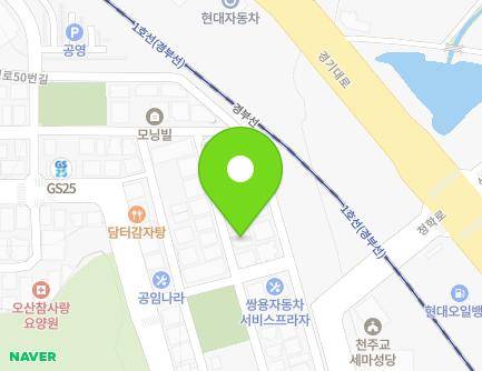 경기도 오산시 수청로50번길 7-4 (내삼미동, 지혜빌딩) 지도