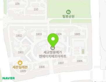 경기도 오산시 내삼미로 110 (내삼미동, 세교쌍용예가NHF) 지도