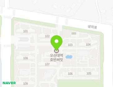 경기도 오산시 내삼미로 142 (내삼미동, 오산대역호반써밋) 지도