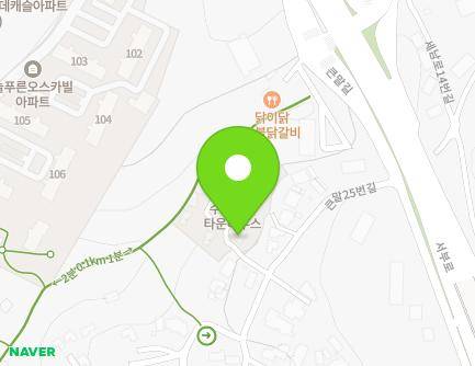 경기도 오산시 큰말25번북길 8 (세교동, 수클래스타운하우스) 지도