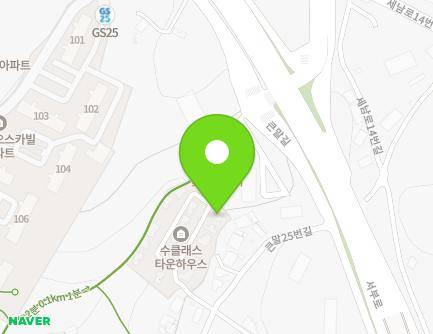 경기도 오산시 큰말25번북길 18 (세교동, 수클래스타운하우스) 지도