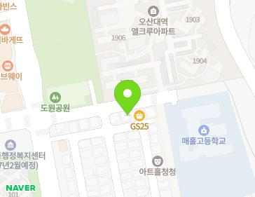 경기도 오산시 내삼미로80번길 9-4 (수청동) 지도