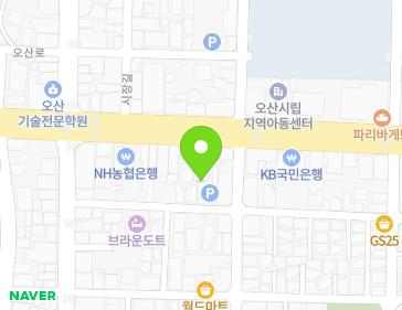 경기도 오산시 대원로15번길 23 (오산동) 지도