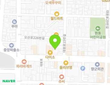 경기도 오산시 대원로 13 (오산동) 지도