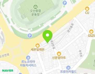 경기도 오산시 경기동로8번길 27 (오산동, 희망주택) 지도
