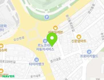 경기도 오산시 경기동로8번길 10 (오산동, 희망주택) 지도