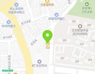 경기도 오산시 운천로 131 (오산동, 푸른솔교회) 지도