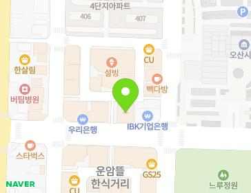 경기도 오산시 성호대로 127 (오산동, 웰리스타워) 지도