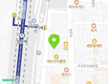 경기도 오산시 역광장로 50 (오산동, 그랜드모텔) 지도