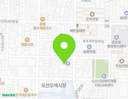 경기도 오산시 성호대로93번길 31 (오산동, 대연주차장) 지도