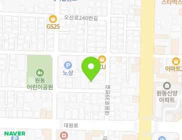 경기도 오산시 대원로39번길 7 (원동, 금성주택) 지도