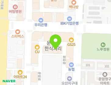경기도 오산시 운천로 54-18 (원동, 대산빌딩) 지도