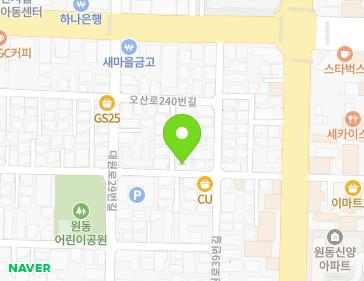 경기도 오산시 오산로232번길 35 (원동, 성오주택) 지도