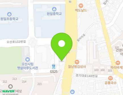 경기도 오산시 경기대로 153 (원동, 신한프라자B) 지도