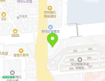 경기도 오산시 경기대로 198 (원동, 시네아울렛) 지도