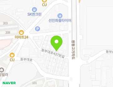 경기도 오산시 동부대로437번길 6-1 (원동, 우남주택) 지도