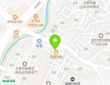 경기도 용인시 기흥구 마북로154번길 14 (마북동, 교동마을정광아파트) 지도