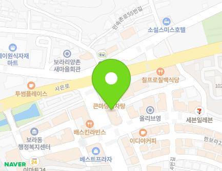 경기도 용인시 기흥구 한보라1로 5 (보라동, 보라메가타운) 지도