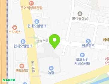 경기도 용인시 기흥구 민속촌로 8 (보라동, 삼거리백반식당) 지도
