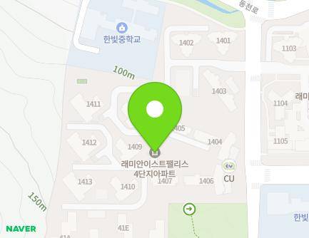 경기도 용인시 수지구 동천로153번길 6 (동천동, 한빛마을래미안이스트팰리스4단지) 지도