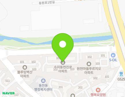 경기도 용인시 수지구 고기로 11 (동천동, 행림마을진로아파트) 지도
