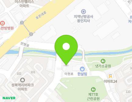 경기도 용인시 수지구 만현로 17 (상현동, 상현우편취급소) 지도