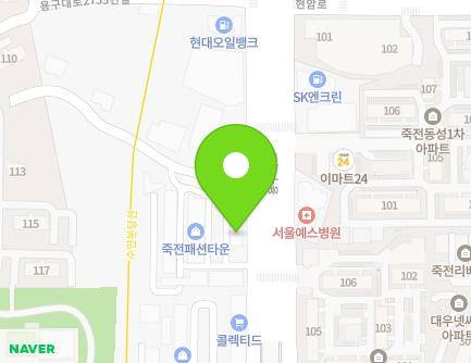 경기도 용인시 수지구 용구대로 2729-1 (죽전동, 죽전패션상설타운) 지도