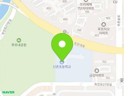 경기도 용인시 수지구 죽전로27번길 14-19 (죽전동, 용인신촌초등학교) 지도