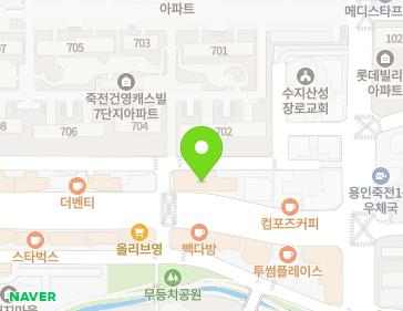 경기도 용인시 수지구 현암로 153 (죽전동, 건영타운) 지도