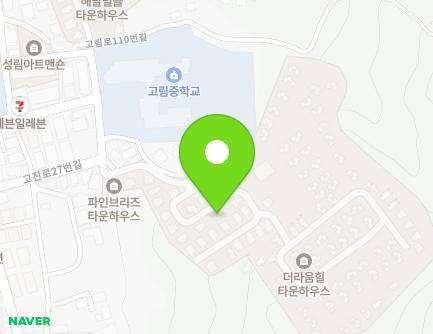 경기도 용인시 처인구 고진로27번길 28-19 (고림동, 파인브리즈타운하우스) 지도