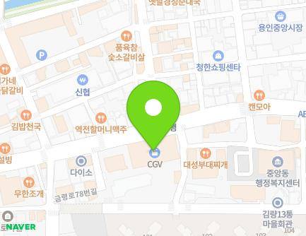 경기도 용인시 처인구 금령로 86 (김량장동) 지도