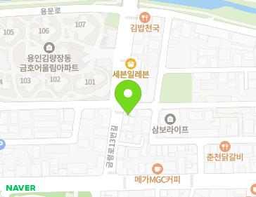 경기도 용인시 처인구 금령로13번길 10 (김량장동) 지도