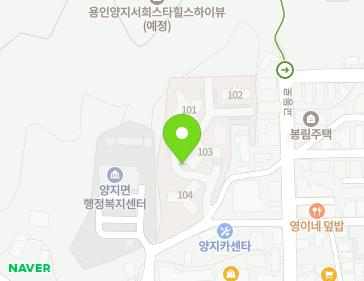 경기도 용인시 처인구 양지면 양지로105번길 9 (용인양지세영리첼아파트) 지도