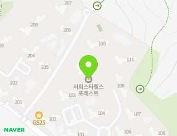 경기도 용인시 처인구 낙은로 100-30 (역북동, 서희스타힐스포레스트) 지도