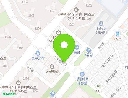 경기도 의왕시 내손중앙로 지하44 (내손동, 의왕시민방위교육장) 지도