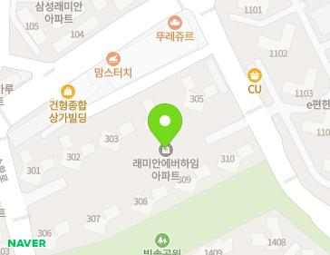 경기도 의왕시 내손순환로 7 (내손동, 래미안에버하임아파트) 지도