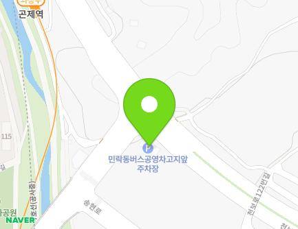 경기도 의정부시 송현로 128 (낙양동, 의정부시버스공영차고지) 지도