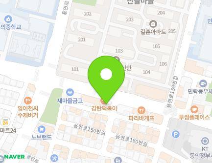 경기도 의정부시 용현로 148 (민락동) 지도