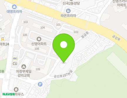 경기도 의정부시 금신로297번길 38 (신곡동) 지도
