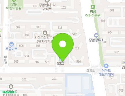 경기도 의정부시 회룡로 223 (신곡동, 장암주공5단지) 지도