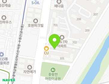 경기도 의정부시 평화로 122 (호원동, 롯데아파트) 지도