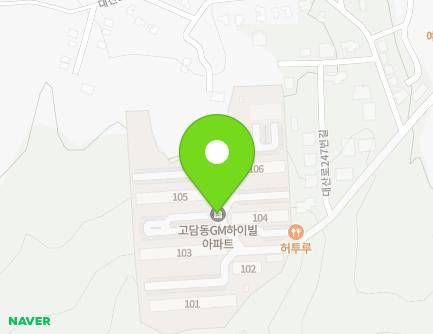 경기도 이천시 대산로247번길 50 (고담동, 지엠하이빌아파트) 지도