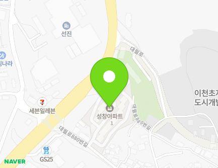 경기도 이천시 대월면 대월로880번길 13 (성창아파트) 지도