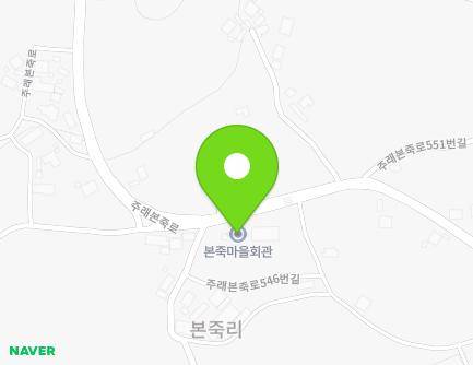 경기도 이천시 율면 주래본죽로 540 (본죽리마을회관) 지도