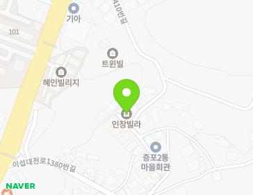 경기도 이천시 이섭대천로1410번길 54 (증포동, 일진빌라) 지도