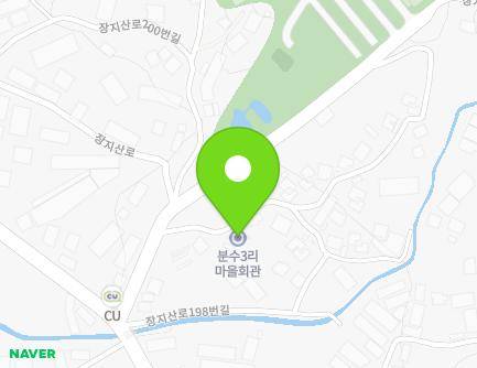 경기도 파주시 광탄면 장지산로198번길 59 (분수3리마을회관) 지도