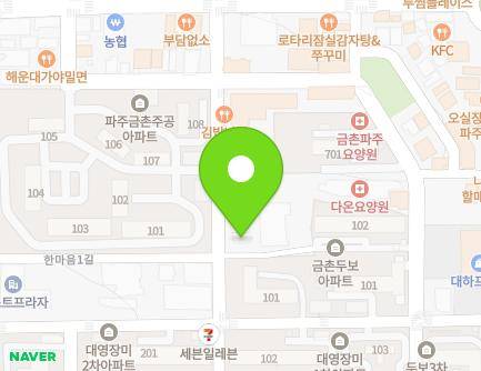 경기도 파주시 한마음1길 14 (금촌동, 그루터기교회) 지도